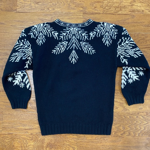 Vintage apres ski 100% wool winter aspen ski sweater - Picture 2 of 6